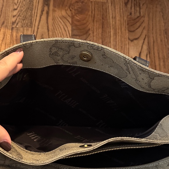 Alviero Martini Brown Map Print Tote - Picture 7 of 7